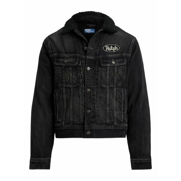 ラルフローレン メンズ 上衣＆上衣 アウター Denim sherpa-collar jacket Black