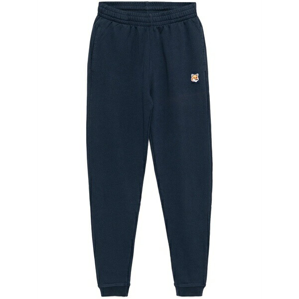 住み家 稲荷 レディース 心地よいズボン下 ボトムス Fox-head-patched track pants Blue