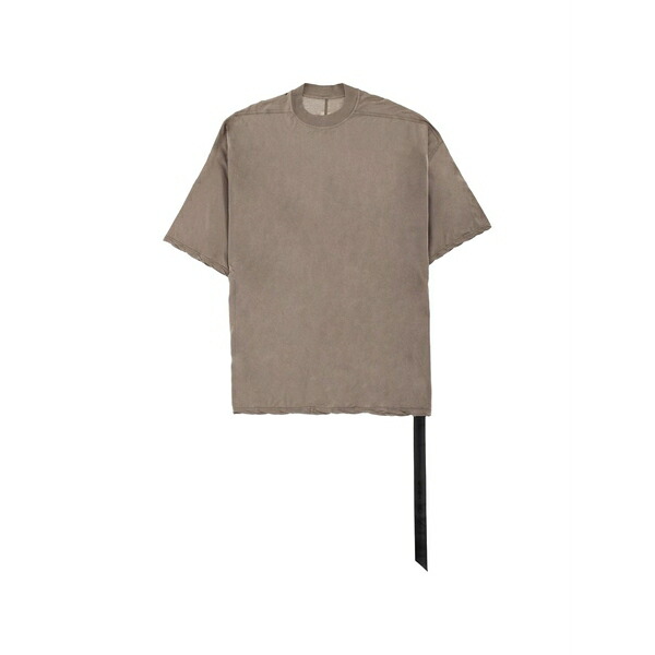 リックオウエンス メンズ ティーシャツ トップス Short-sleeve raw-hem t-shirt Neutrals