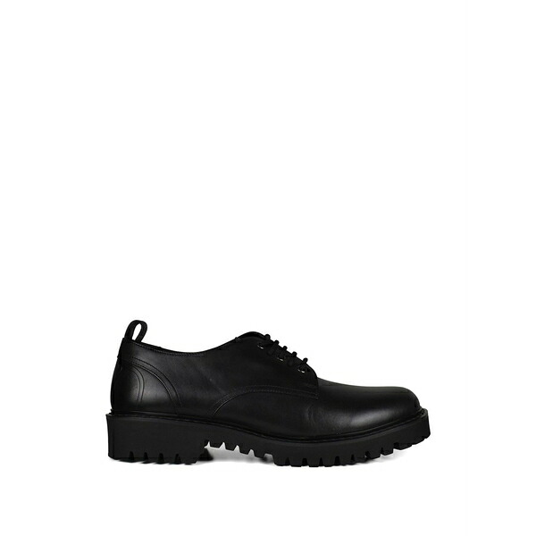 ヴァレンティノ ガラヴァーニ メンズ スリッポン・ローファー シューズ Stitching leather loafers Black