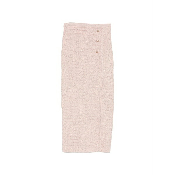 アレッサンドラ・リッチ レディース スコート ボトムス Button-embellished MIDI skirt Pink
