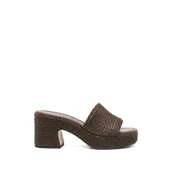 タマリス レディース サンダル シューズ Open-toe woven-design sandals Brown