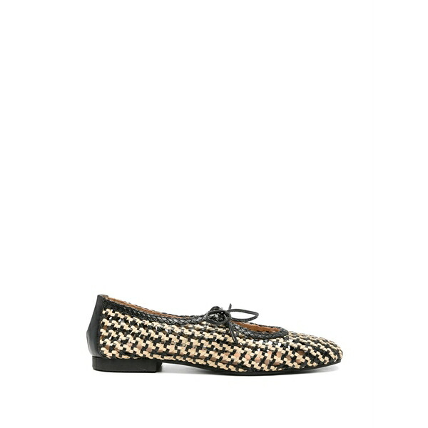 ジオセッポ レディース サンダル シューズ Worden woven-design bow-detail ballet flats Black