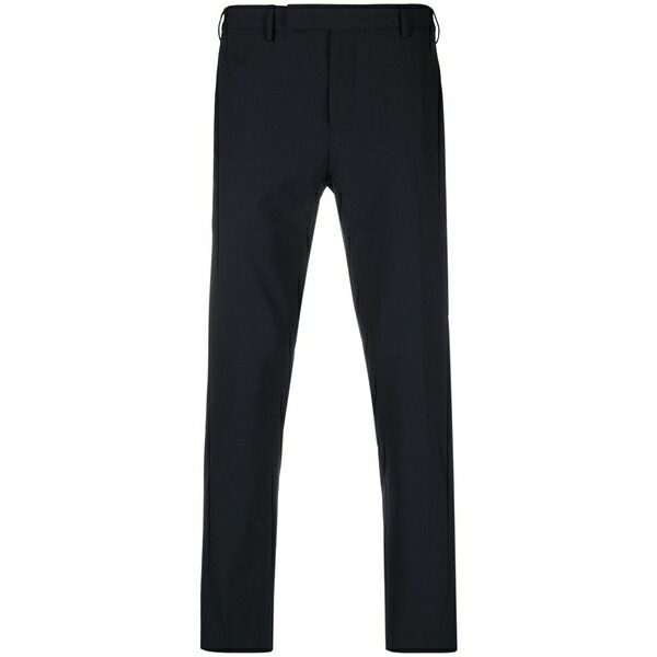PTトリノ メンズ 心地好いズボン下 ボトムス Slim-cut tailored trousers Blue