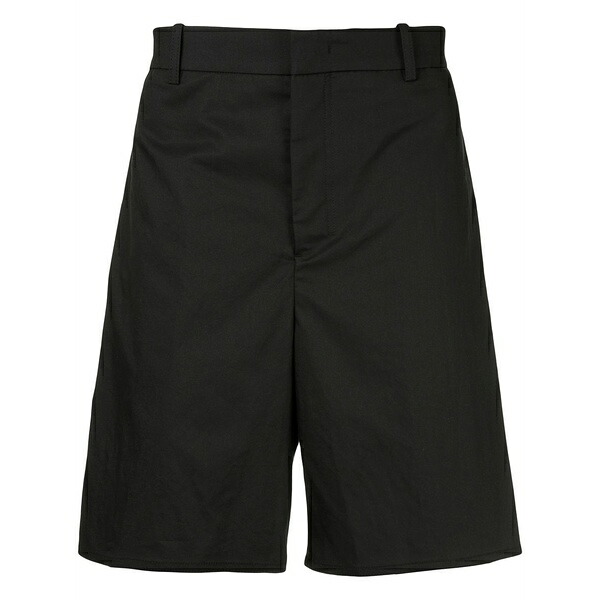 ウーヨンミ メンズ 心地好いズボン下 ボトムス Tailored fitted shorts Black