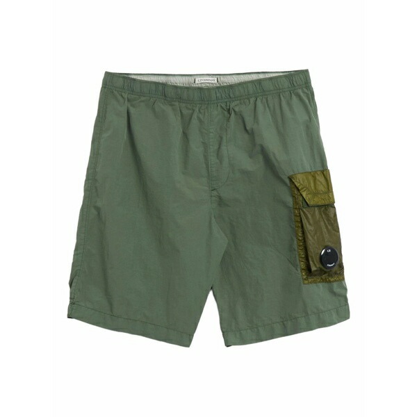 シーピーカンパニー メンズ 心地好いズボン下 ボトムス Lens-detail swim shorts Green