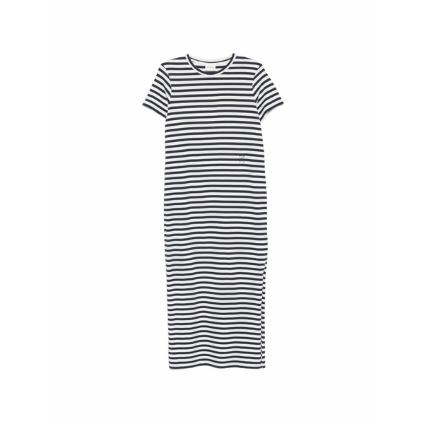 クローズド レディース 衣裳 トップス Striped-pattern short-sleeve MIDI dress Blue