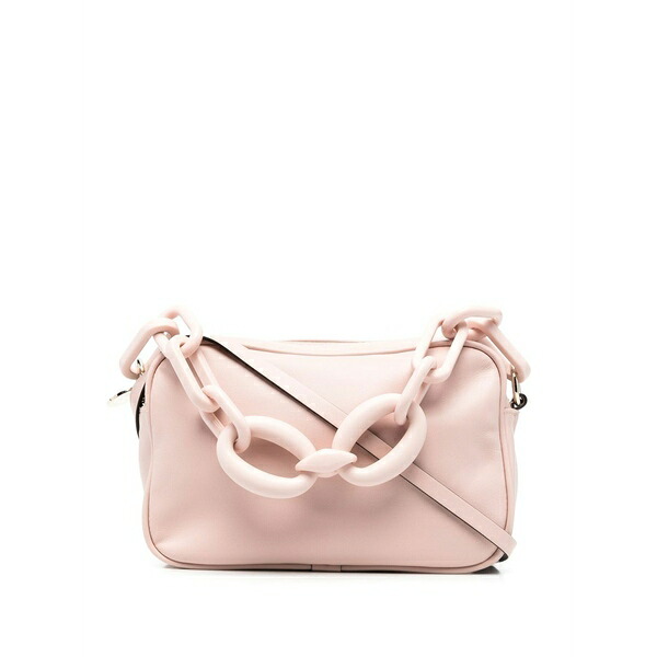 レッドヴァレンティノ レディース ショルダーバッグ 御徒面子 Logo-stamp chain-strap crossbody bag Pink