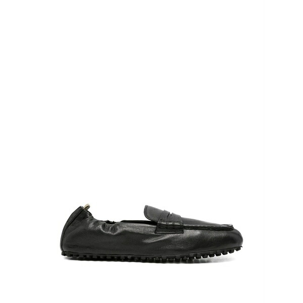 オフィチーネ クリエイティブ メンズ スリッポン・ローファー シューズ Avis 001 leather loafers Black｜asty