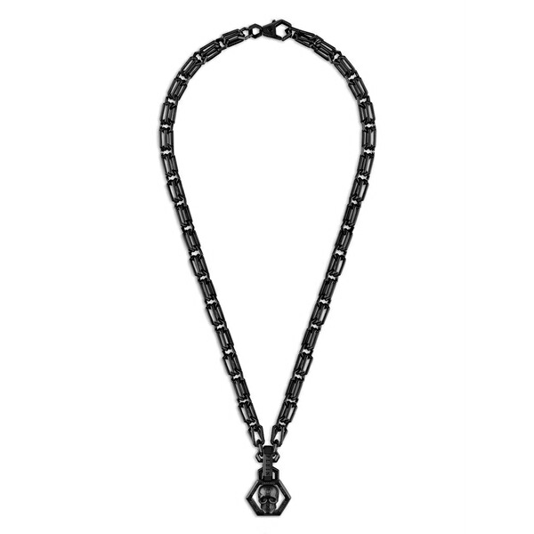 フィリップ飾り気の無い メンズ 頸飾り・チョー鉄道車両 添え物 Chain necklace Black