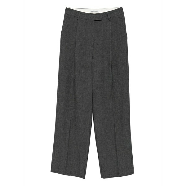 ファースト 古典派音楽 レディース 心地好いズボン下 ボトムス Pleated tailored trousers Grey