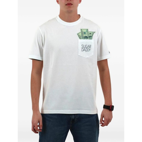 エムシーツーセイントバース メンズ ティーシャツ トップス Austin graphic-print pocket t-shirt White