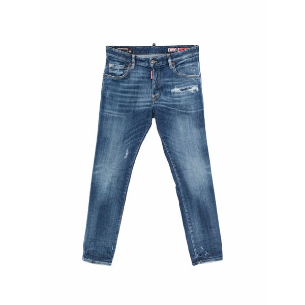 ディースクエアード メンズ ジーンズズボン下 ボトムス Distressed jeans Blue