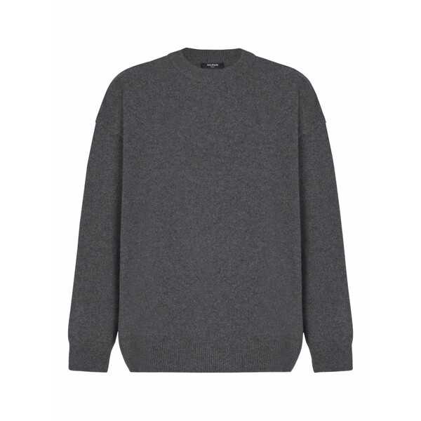 バルマン メンズ 編み物\u0026スウェーター アウター Crew-neck sweater Grey