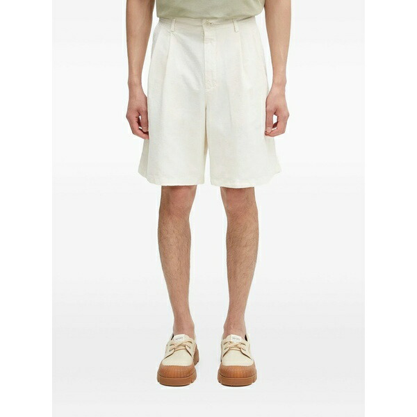 北の方事業計画 メンズ 心地よいズボン下 ボトムス Pleated shorts Neutrals