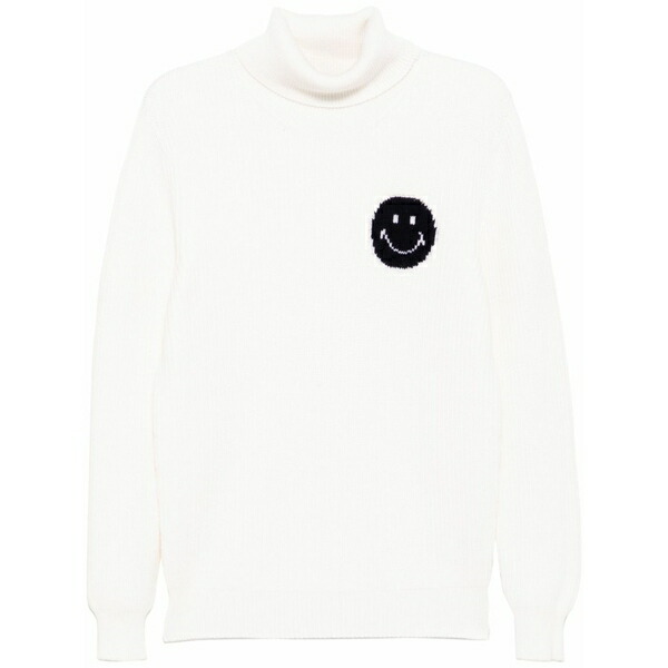 ジョシュア サンダース メンズ 編み物\u0026ティーシャツ アウター Fisherman\u0027s smile roll-neck jumper White