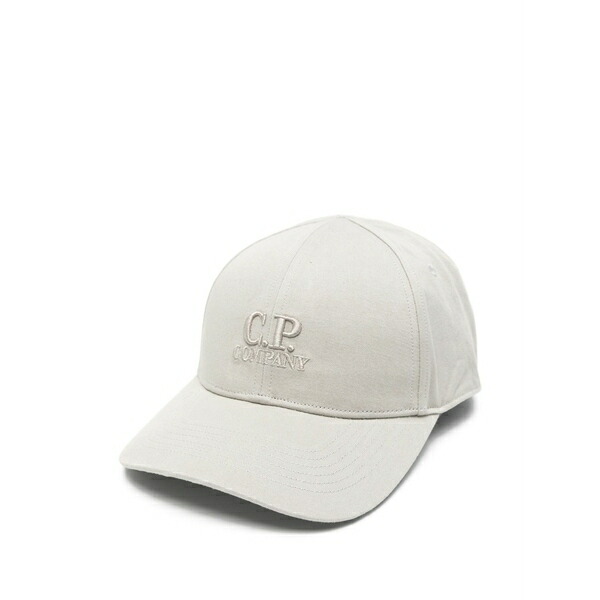 シーピーカンパニー メンズ 鳥打ち帽 付属物 Logo baseball cap Grey