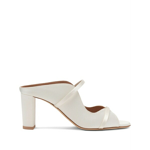 マローンスリアーズ レディース サンダル シューズ Norah satin sandals White