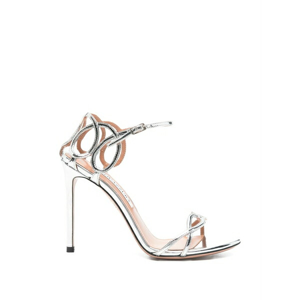 アクアズーラ レディース サンダル シューズ Hula cutout-strap sandals Silver