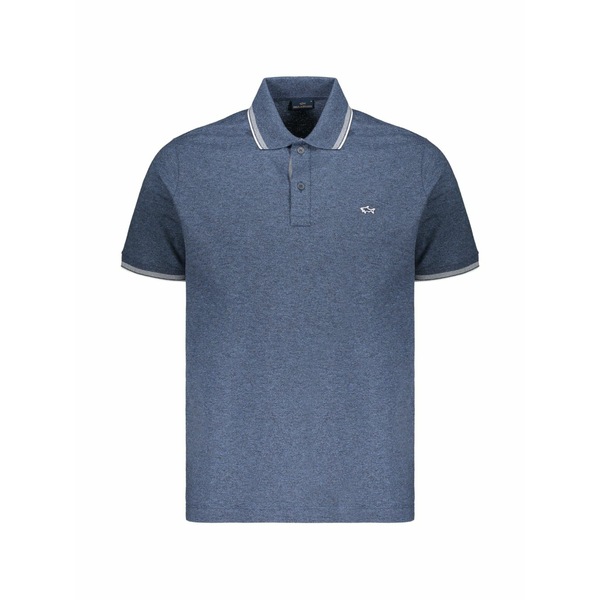 ポールアンドシャーク メンズ スポーツシャツ トップス M￡lange polo shirt Blue