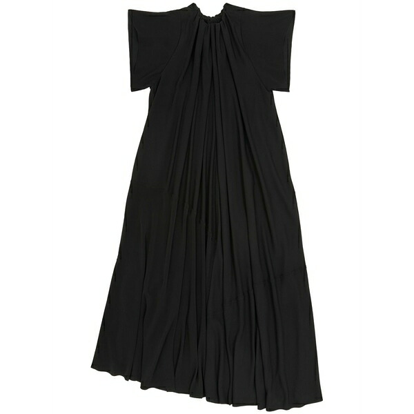 マルタンマルジェラ レディース 衣装 トップス Gathered short-sleeve maxi dress Black
