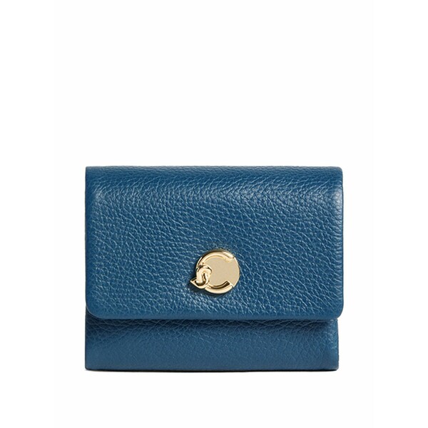コチネレ レディース 金入れ 付属物 Press-stud-fastening wallet Blue