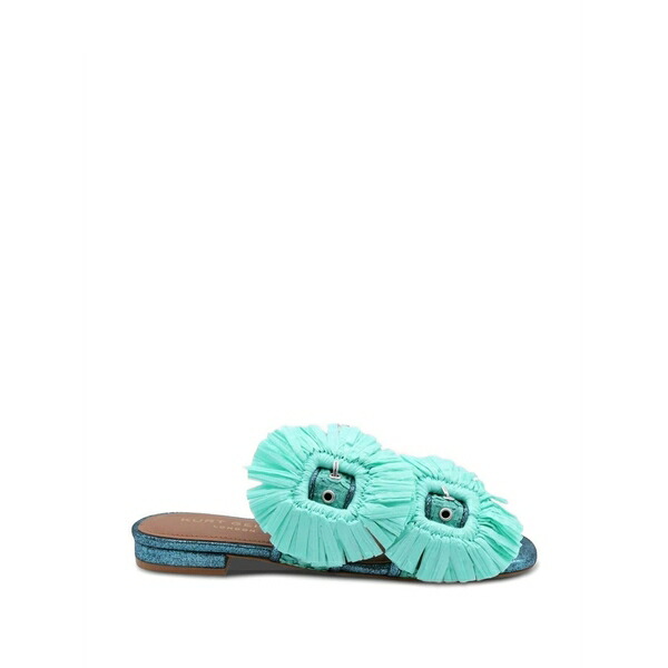 カートジェイガーロンドン レディース サンダル シューズ Raffia-embellished glitter-effect sandals Green