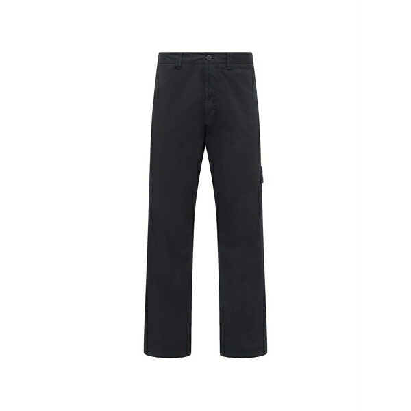 ストーンアイランド メンズ 心地よいズボン下 ボトムス Ghost cargo pants Black