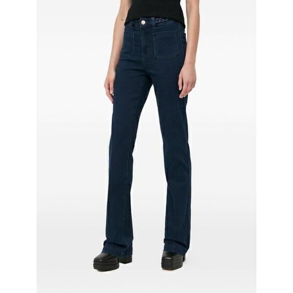 モーガンレーン レディース ジーンズズボン下 ボトムス High-waisted flared jeans Blue