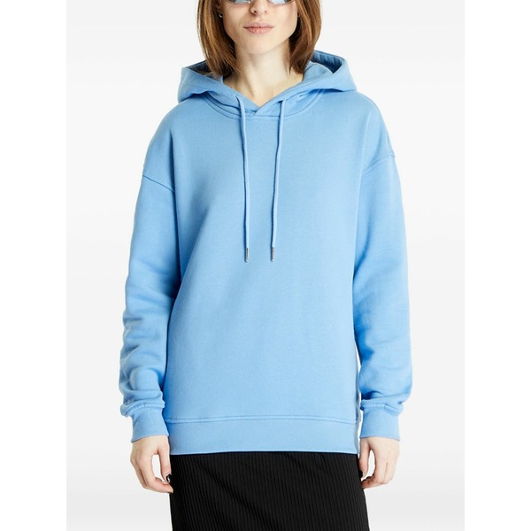 アーバン クラシックス レディース パーカー・スウェットシャツ アウター Drawstring-hood hoodie Blue
