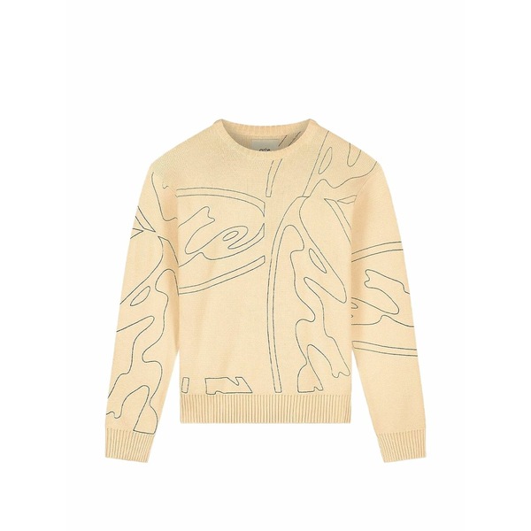 アルテ アンベルス メンズ 編み物\u0026ティーシャツ アウター Crew neck long-sleeve sweater Neutrals