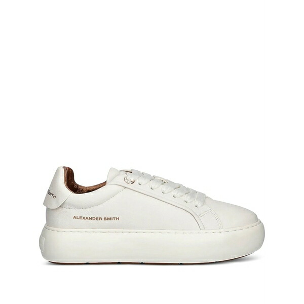 アレクサンダー スミス レディース スニーカー シューズ Leather platform sneakers White