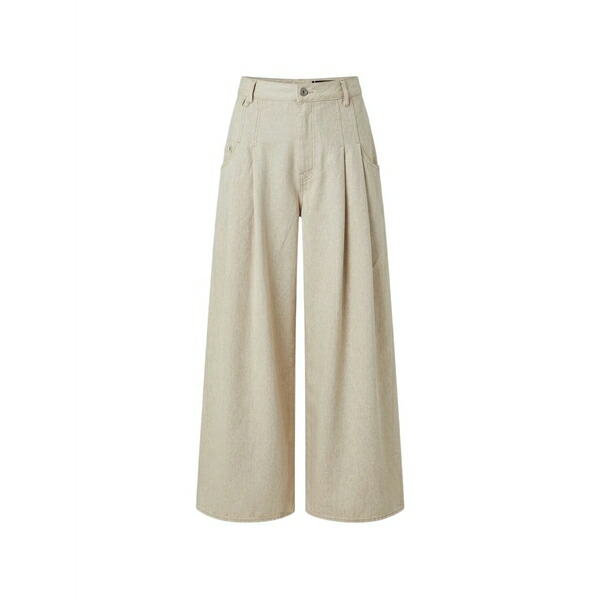ジャクエムス レディース ジーンズズボン下 ボトムス Pleated-detail jeans Neutrals