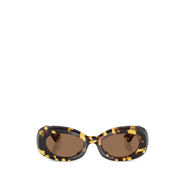 オリバーピープルズ レディース 黒眼鏡＆アイウェア 添え物 1992c oval-frame sunglasses Brown