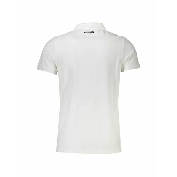 カヴァリ 位置付け/ロベルト・カバリ メンズ スポーツシャツ トップス Graphic-print polo shirt White