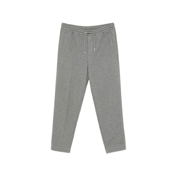 マッカージュ メンズ カジュアルパンツ ボトムス Pinstripe drawstring trousers Grey|asty
