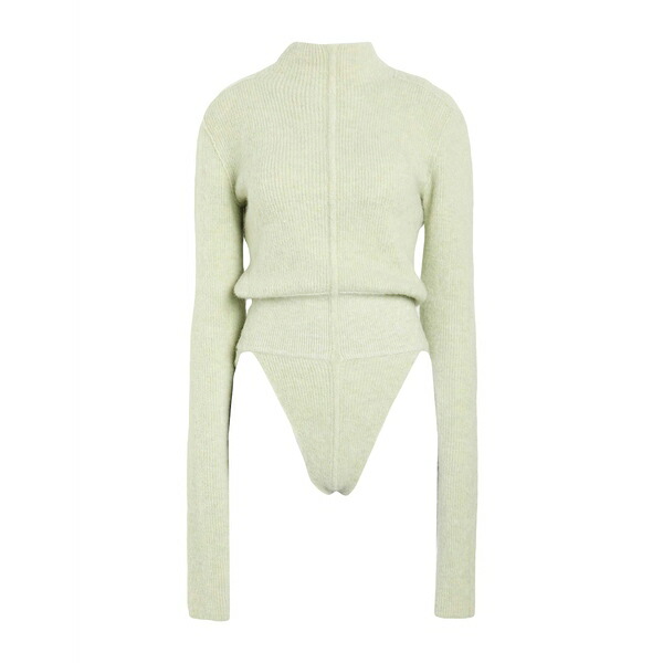 【送料無料】 リックオウエンス レディース Tシャツ トップス Bodysuits Green|asty