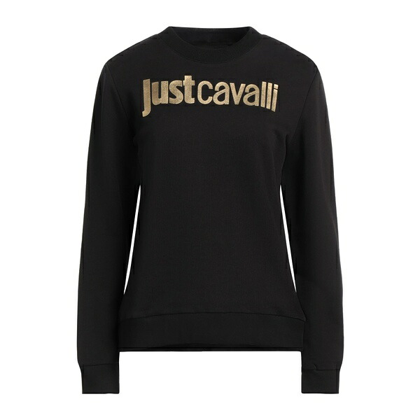 【送料無料】 ロベルトカヴァリ レディース パーカー・スウェットシャツ アウター Sweatshirts Black