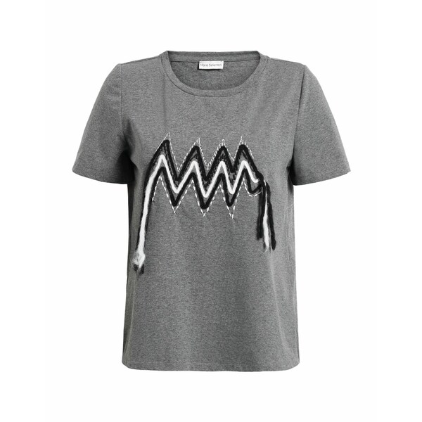 【送料無料】 マリア ベレンターニ レディース Tシャツ トップス T-shirts Grey