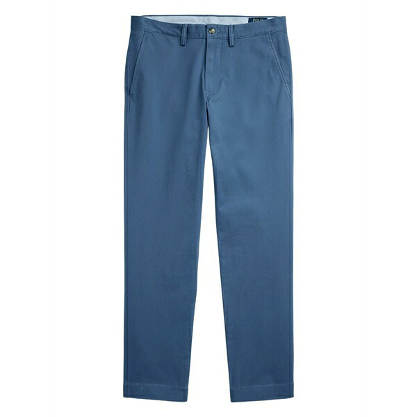 ラルフローレン メンズ 心地好いズボン下 ボトムス Polo pony-embroidered chino trousers Blue