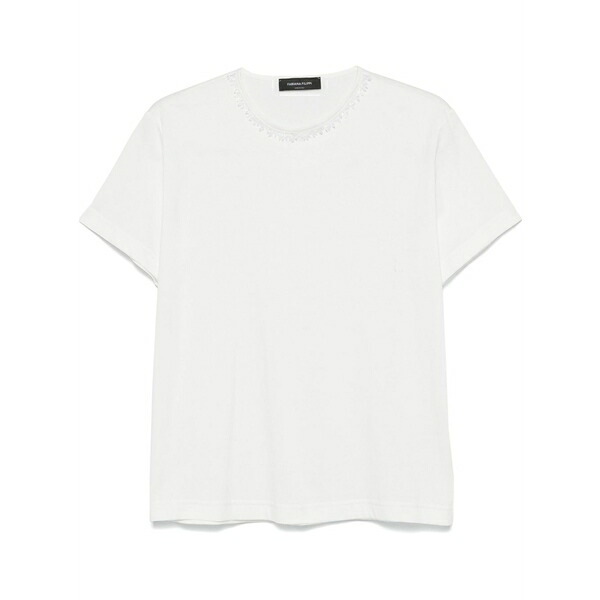 ファビアナ フィリッピ レディース ティーシャツ トップス Jersey t-shirt White
