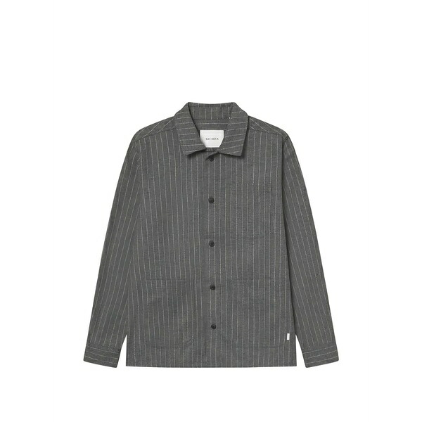 レ ドゥ メンズ シャツ トップス Layton pinstriped patch-pocket shirt Grey｜asty