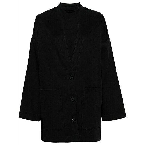 トーテム レディース 上衣＆上衣 アウター V-neck twill jacket Black