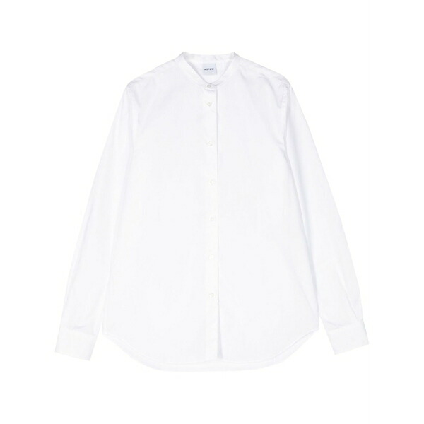 アスペジ レディース プルオーバー トップス Cotton poplin shirt White