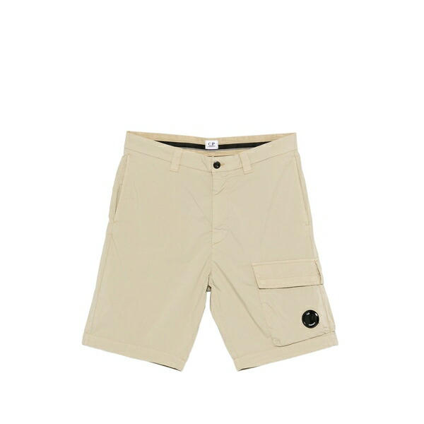 シーピーカンパニー メンズ 心地好いズボン下 ボトムス Pocket logo shorts Neutrals