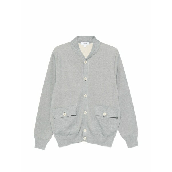 ラルディーニ メンズ ジレー アウター Buttoned cardigan Grey