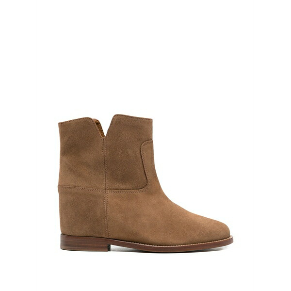 ヴィアローマ15 レディース ブーツ シューズ Notch-detail boots Brown
