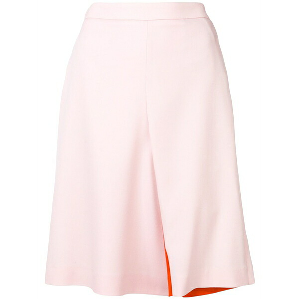 ワイ事業計画 レディース スコート ボトムス Contrast lining skirt Pink