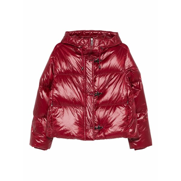 フェイ レディース 上衣＆上衣 アウター Hooded puffer jacket Red