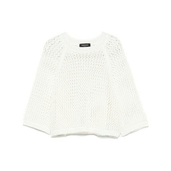 ファビアナ フィリッピ レディース プルオーバー トップス Open-knit top  White